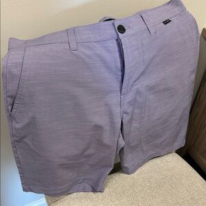 Travis Mathew Lavender Flat Front Shorts